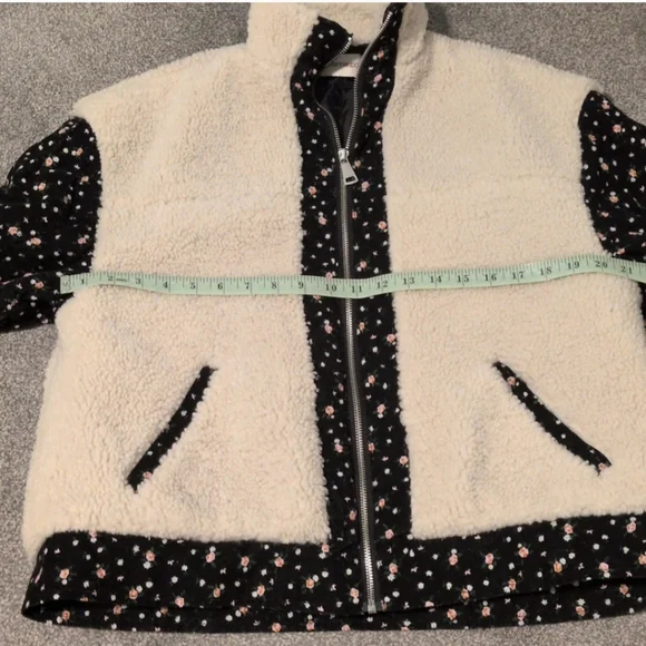 DRIFTWOOD X Free People Black and Cream Teddy Floral Jacket Size Medium - Picture 4 of 7
